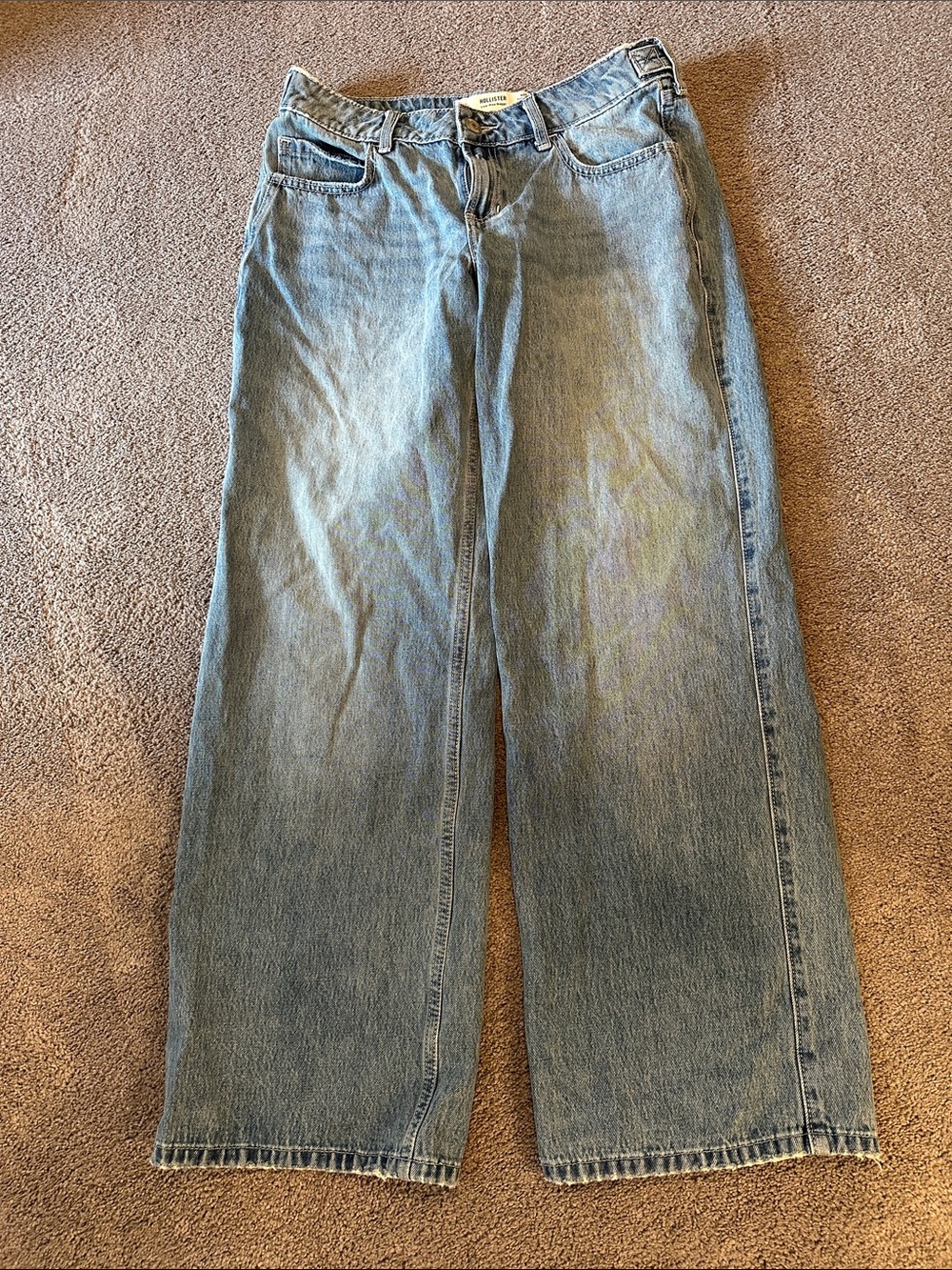 Hollister Light Blue Low rise baggy